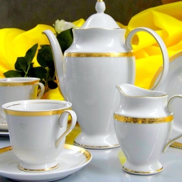757 ASTRA SERWIS KAWOWY 12/39 CHODZIEŻ PORCELANA
