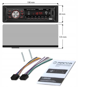 Car Radio Radio Bluetooth FM 1din USB Mp3 Aux SD LED RDS