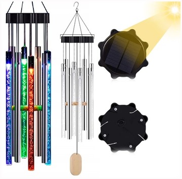 LAMPKI SOLARNE LED DZWONKI OGRODOWE GIRLANDA BOHO