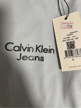 CALVIN KLEIN t-shirt koszulka klasyczna z logo XL