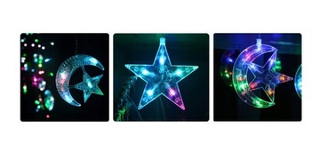 СВЕТОДИОДНЫЕ СВЕТИЛЬНИКИ ШТОРЫ MOON STARS 2.5M 138LED