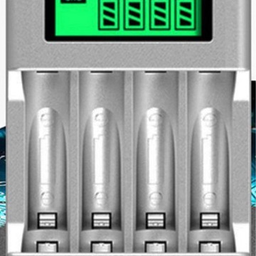 Зарядное устройство Универсальное ЖК-дисплей 8 слотов