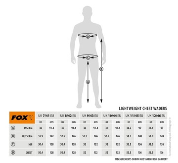 FOX LIGHTWEIGHT CAMO TROUSER WADERS 9/ 43