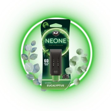 K2 NEON EUCALYPTUS ароматизатор в дефлекторе автомобиля освежитель автомобиля