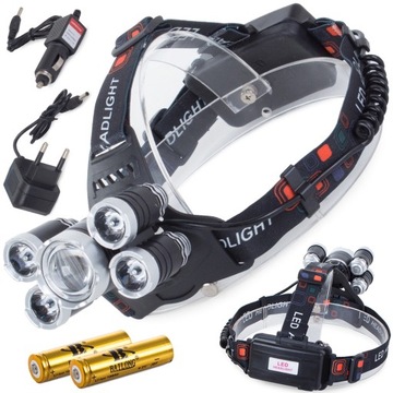 Bailong latarka czołowa led cree XM-L T6 4x XPE