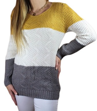 МОДНЫЙ ЖЕНСКИЙ СВИТЕР, МНОГО УЗОРОВ И УНИВЕРСАЛЬНЫХ ЦВЕТОВ