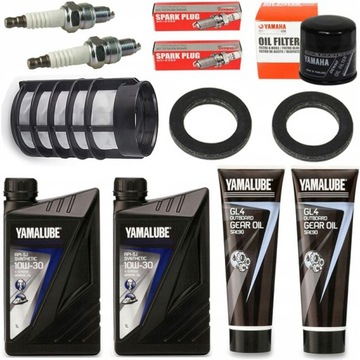 F25D zestaw serwisowy YAMAHA YAMALUBE 10W30 filtry