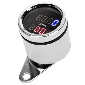 DC 12V Универсальный мотоциклетный тахометр Цифровые часы Светодиодный счетчик