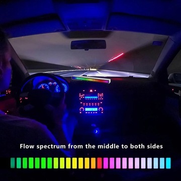 Светодиодная музыкальная лампа RGB, управление через приложение, синхронизация со звуковым компьютером