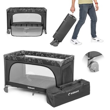 ŁÓŻECZKO TURYSTYCZNE DZIECIĘCE KOJEC TORBA TRANSPORTOWA SKŁADANE GROTTA