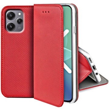Чехол для Xiaomi Redmi 12 SMART MAGNET CASE БУМАЖНИК + СТЕКЛО