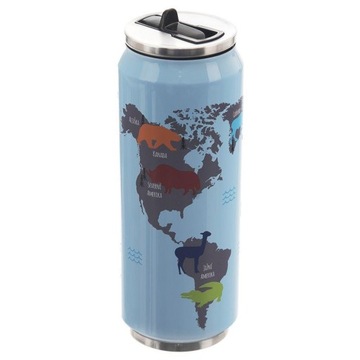Термокружка, термос, бутылка, карта мира, CAN, 500 мл / Орион