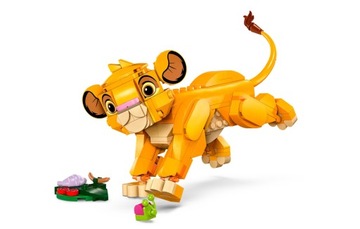 LEGO DISNEY 43243 KRÓL LEW LWIĄTKO SIMBA + LEGO TORBA PAPIEROWA ŚREDNIA