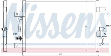 NISSENS 94692 KONDENZÁTOR KLIMATIZACE