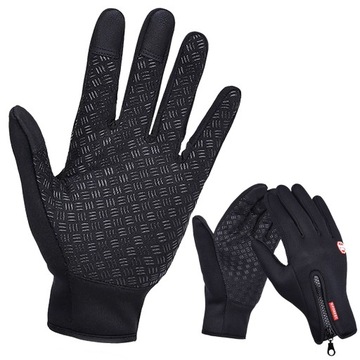 RĘKAWICZKI SPORTOWE DOTYKOWE DO SMARTFONÓW CZARNE