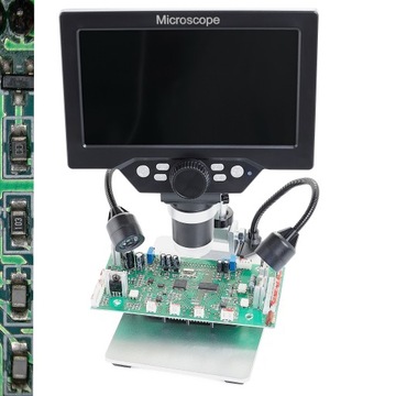MIKROSKOP CYFROWY x1200 KAMERA 12MP WYŚWIETLACZ MATA ZESTAW 6 PĘSET