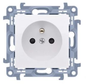 SIMNO 10 GNIAZDO ELEKTRYCZNE KONTAKT BIAŁY