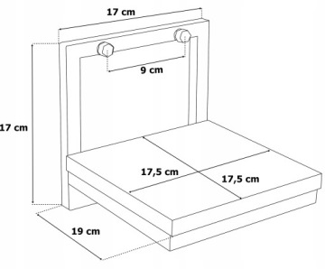 Черная металлическая настенная подставка для цветов Torget Rustic loft