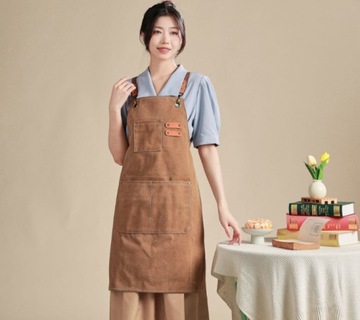 МУЖСКОЙ КУХОННЫЙ ФАРТУК БАРИСТА ВОДОНЕПРОНИЦАЕМЫЙ STRONG CHEF-ОФИЦИАНТ