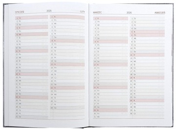 Kalendarz dla nauczyciela A5 tygodniowy z notesem 2025/2026 drzewo