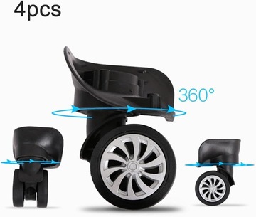 KOŁO KÓŁKA TWORZYWOWO GUMOWE WALIZKI TORBY 2 PARY