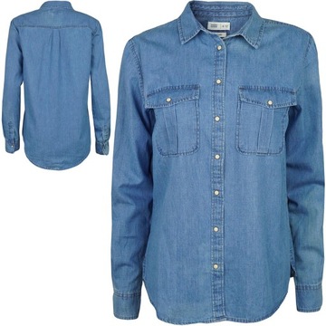 Love Moschino Jeansowa koszula niebieski W stylu casual Moda Koszule Jeansowe koszule 