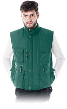 BEZRĘKAWNIK OCHRONNY OCIEPLANY - REIS - KORMORAN 3XL GRANATOWY