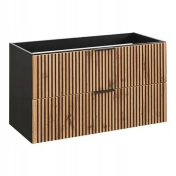 Szafka pod umywalkę 100 cm XILO BLACK 82-100 WOTAN