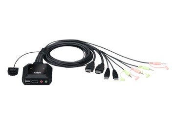 ATEN 2-portowy przełącznik KVM USB 4K HDMI CS22H
