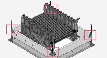 Лестница чердачная ножничная ОСТ 70х120/280 комплект - полосы и уголки U=1,1