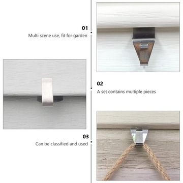 ПРИКРЕПЛЕНИЕ ЗАЖИМОВ БЕЗ ОТВЕРСТИЙ АЛЮМИНИЕВЫЕ КРЮКИ