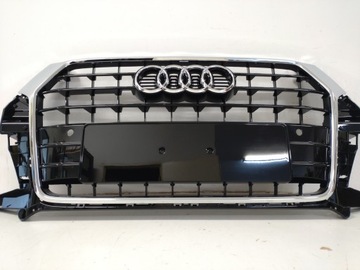GRILL Atrapa chłodnicy krata zderzaka AUDI Q3 8U0853651P lift 15- czarny