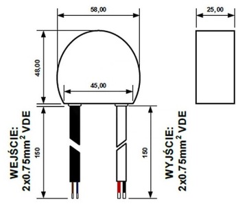 ZASILACZ LED DOPUSZKOWY 12V 60W 5A FLUSH PRO IP67