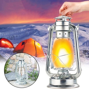 NAFTOWA LAMPA KEMPINGOWA VINTAGE DO WNĘTRZ I NA ZEWNĄTRZ, LAMPA NAFTOWA