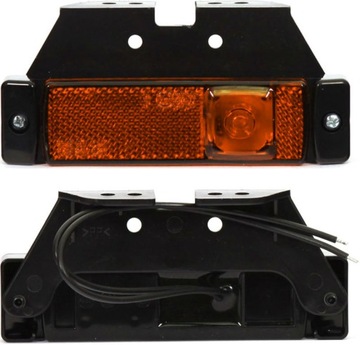 LAMPA OBRYSOWA BOCZNA LED 24V LAWETA NACZEPA WAŚ