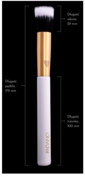 Косметичка с 2 кистями для макияжа Pagano, подарочный набор для женщин на Рождество