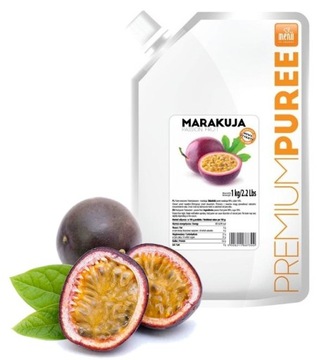 PUREE 90% PULPA MARAKUJA 1KG CIASTA DESERY MUS