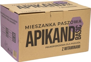 Apikand BASIC ciasto z witaminami 1kg karton 10x1kg ciasto dla pszczół