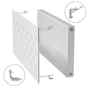 Osłona maskownica grzejnika 68x119cm M13 Surowa