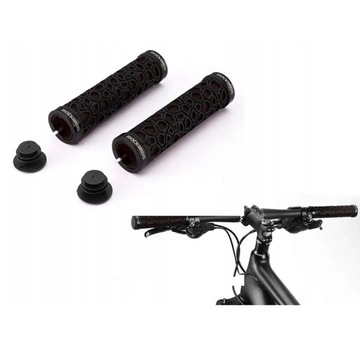 ROCKBROS BIKE GRIP ВЕЛОСИПЕДНАЯ РУЧКА РЕЗИНОВЫЕ РУЧКИ КРЫШКИ
