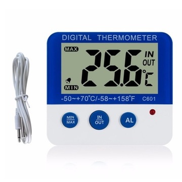 TERMOMETR ELEKTRONICZNY DO LODÓWKI Z ALARMEM