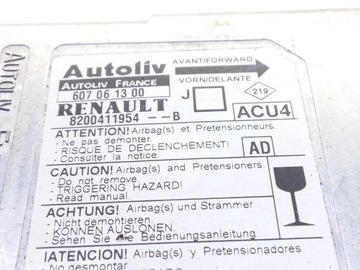 8200411954 MODUL AIRBAG RENAULT GRAND SCENIC II JM0/1 1.9 DCI