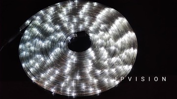 WĄŻ ŚWIETLNY LED 20M LAMPKI ZIMNY BIAŁY ZEWNĘTRZNY