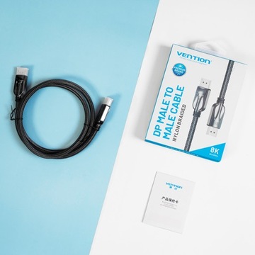 VENTION DisplayPort DP 1.4 8K 32,4 Гбит/с, оплетка, 1 м