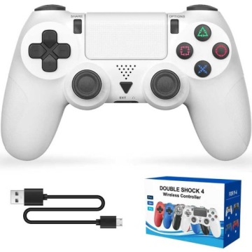 KONTROLER PS4 PAD DOUBLESHOCK BEZPRZEWODOWY NOWY BIAŁY PRO SLIM PS4 + PC