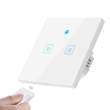 Dotykowy WŁĄCZNIK ŚWIATŁA Podwójny Szkło WIFI LED
