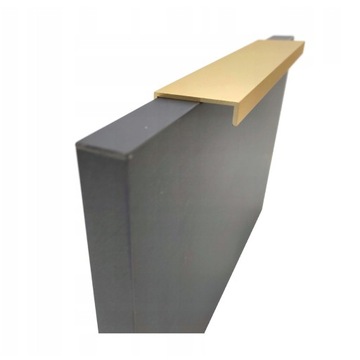 Uchwyt meblowy KRAWĘDZIOWY 350mm. ZŁOTY MAT