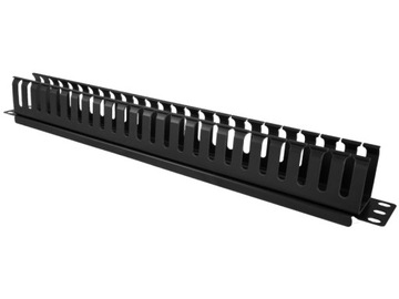PK008 szerokość 48,26cm czarny, maskownica kabli