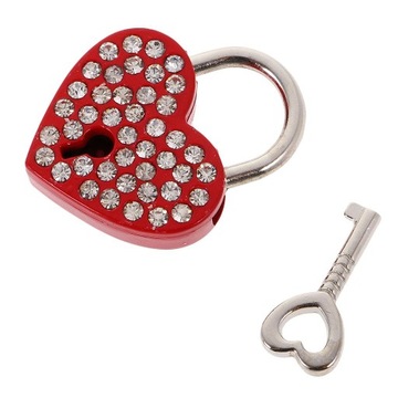 Diamante Heart Навесной замок на ящике багажника, защелка для чемодана