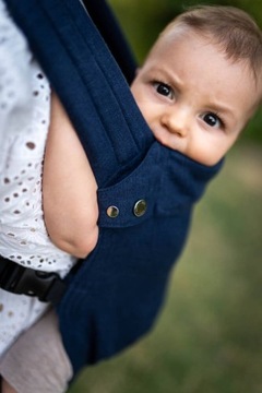Регулируемая переноска для ребенка Qusy - Linen Navy